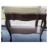 One marble top wall table