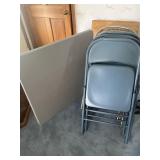 Card table and chairs