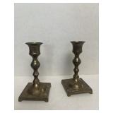 Brass candle holders