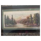 Frame, colorful, painting, or print