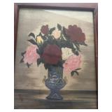 Painting, a flower vase