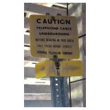 Telephone cable sign