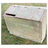 Early Meal bin in old paint