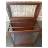 Glass Quilt Rack Display