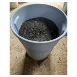 Trashcan full of seed