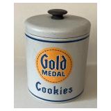 Gold medal cookie tin