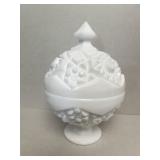 Milk Glass Candy Dish