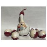 Vintage hand-painted Santa Claus gourds