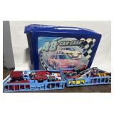 Diecast cars and case