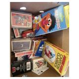Playing cards, Mickey Mouse, Sesame Street, etc.