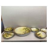 Nippon Berry bowl set large bowl has chip
