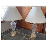 (2) Crystal Style Table Lamps