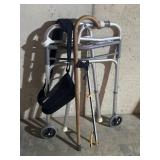 Handicap Walker, cane
