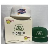Pioneer Seed Corn, advertising hats w/ box