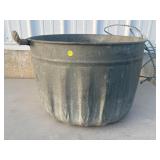 Galvanized tub
