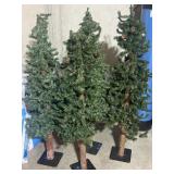 (4) Christmas trees approximately 4 1/2