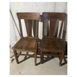 Wooden chairs