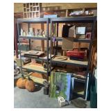 Metal shelves only contents not included pick up