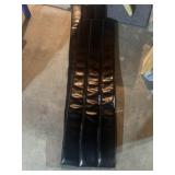Black floor mat one and 1/2