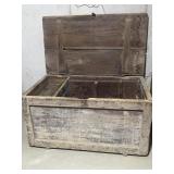 Large wooden tack box
