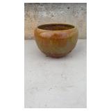 Haeger drip glaze flower pot