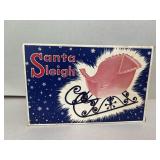 Vintage Christmas Santa sleigh new inbox