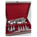 Flatware Set, Oxford Hall, Stainless Steel w/ box
