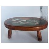 Hand-painted footstool