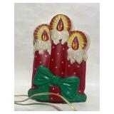 Vintage Christmas plastic candles