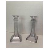 Purple tint candle holders