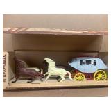 Wells Fargo Overland stagecoach in original box