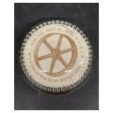 Onedia steel pulley advertising paperweight