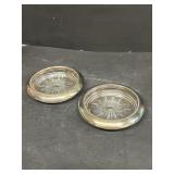 Silver plated coasters