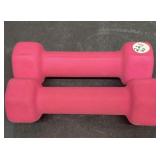 Pink Hand Weights 3lbs, each