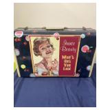 Vintage decorated suitcase