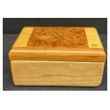 Handmade unique box with swivel top