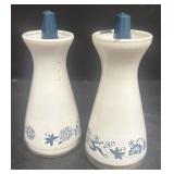 Corning salt and pepper old town blue