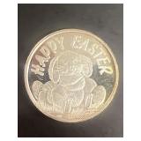 1998 Happy Easter 1 ounce silver coin