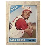 1966 VADA PINSON topps Cincinnati Reds baseball