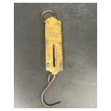 CHATILLON spring balance brass front scale