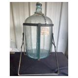 Bradley chemical glass water jug on stand