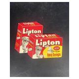 Lipton tea advertising sewing kit vintage