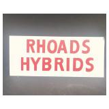 Rhoades Hybrids sign