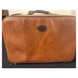 Leather suitcase