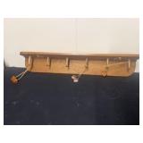 Wall shelf with Hart cut outs
