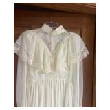 1970s Long Prairie wedding dress