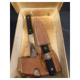 Sportsman UTICA cutlery, X and hunting knife kit