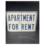 Apartment for rent sign
