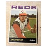 1964 Jim, Maloney Topps, Cincinnati Reds b