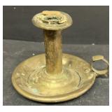 Antique brass candle holder